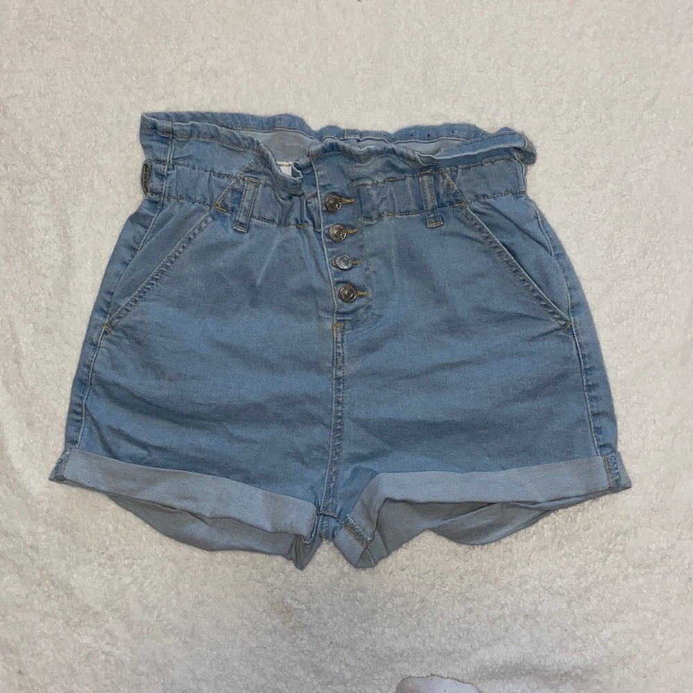 Paper bag Jean Shorts